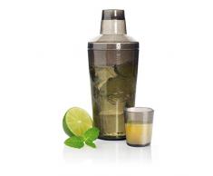 eBuyGB Plastique Shaker à Cocktail de Bar Martini Mixer Mélangeur Ãgouttoir à Boisson, 3 pièces, X, Gris, 23.19 x 8 x 7.01 cm