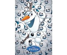 Frozen fiÃ¨vre Olaf et bÃ©bÃ© olafs Poster Maxi, Multicolore
