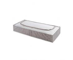 COMPACTOR Lot de 3 Housses de Rangement Extra Plate Dessous de Lit Anti-PoussiÃ¨re, Marron RIVOLI, PolypropylÃ¨ne et EVA, 45 x 108 x H. 15 cm, RAN9816