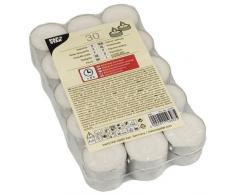 Papstar 10397Â Lot de 30 Bougies de Cire, Rondes, 19 mm, 3,7 cm, 16,5 g