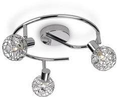 Philips 5581911pn E, MYL Hosta Spot 3Â Ampoules. 3Â x 28Â W exkl. lm, acier, 5Â Watts, G9, Chrome, 30Â x 30Â x 13Â CM