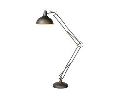 Lucide Watsie - Lampadaire / Lampe De Lecture - Gris MÃ©tallique