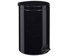 Poubelle Ã PÃ©dale, 14 L, Noir Graphite