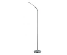 TRIO, Lampadaire, Palo II incl. 1 x LED,SMD,5,0 Watt,3100K,480 Lm. Corps: metal, Nickel mat L:20,0cm, H:130,0cm, P:40,0cm IP20,ON/OFF Touch