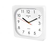 Home Horloge Cadre Mural, mÃ©tal, Blanc, 23.5Â cm