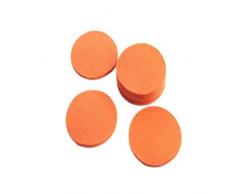 1buy3 Lot de 8 Dessous de Verre Ronds en Feutre Orange 5 mm dÃ©paisseur