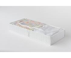 COMPACTOR Lot de 3 Housses de Rangement Extra Plate Dessous de Lit Anti-PoussiÃ¨re, Gris ANTON, PolypropylÃ¨ne et EVA, 45 x 108 x H. 15 cm, RAN99822