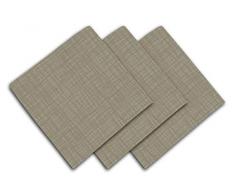 Soleil docre Galaxy Serviette de Table, Polyester, Ecru, 45 x 45 cm