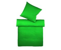 Fleuresse 9100 Parure de lit Vert Gazon (7048) 135 x 200 cm