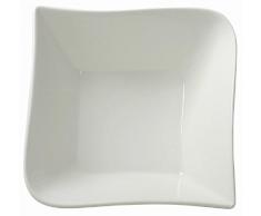 Unbekannt Ambition Welle Saladier 18Â cm, Porcelaine, Blanc, 18Â x 18Â x 6,5Â cm