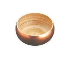 Master Class Kitchen Craft ARTBOWLCOPSML Bol de Service Artesa 16cm en Bambou, Bambou, Or/Brun, 28 x 28 x 18 cm