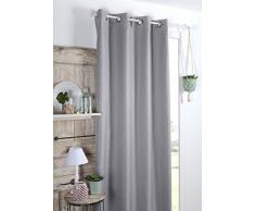 Lovely Casa COPENHAGUE Rideau OCCULTANT 140X260 CM, Polyester, Perle