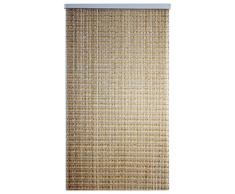 Estoronline Rideau de Perles en polystyrène 100x90x210 cm Marron