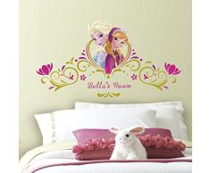 RoomMates Disney La Reine des neiges de Lit Printemps Sticker Mural avec Personnalisation