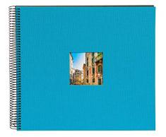 Goldbuch Bella Vista Album Photo Ã Spirales, Lin, Turquoise, 35x30 cm