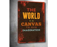 Bonamaison Peinture sur toile, multicolore, 30 x 40 cm - Conçu et fabriqué en Turquie