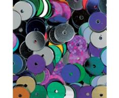 Efco Fil Plat Rond, Sequins, Multicolore, 6Â mm, 10Â g, Lot de 1000Â bÃ¢tonnets