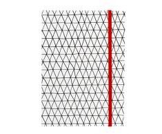 American Crafts Hall Pass Adulte Coloriage Cahier avec Bande Ã©lastique 12,7Â cm x 17,8Â cm avec Triangles Rouge, Acrylique, Multicolore, 3Â piÃ¨ces