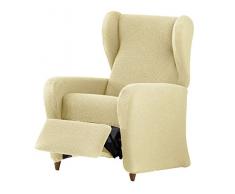 Eysa Cora Bi-Ãlastique Relax Housse de Fauteuil, Polyester Coton, Beige, 36x27x9 cm