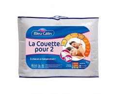 Bleu CÃ¢lin Couette Modulable 2 Personnes, Blanc, 220x240 cm, K2P46