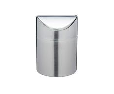 Kitchen Craft KCLXMINIBIN Mini Poubelle de Table, Acier Inoxydable, Argent, 20 cm