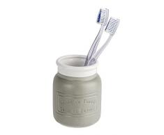 Wenko Gobelet en cÃ©ramique Maison Gris, 8,5 x 8,5 x 11 cm