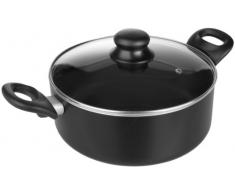 Ibili 410816 Faitout avec couvercle en verre Inducta 16 cm