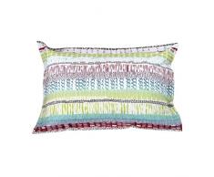 Vent Du Sud Taie doreiller, Coton, Lagon, 70x50 cm