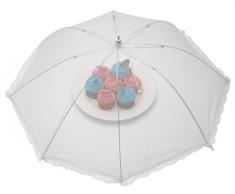 Kitchen Craft KCCOVER30 Couvre Assiette, Polyester, Blanc, 9 x 12 x 16 cm