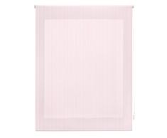 Blindecor Rayures Store Enrouleur, Tissu, Rose, 100Â x 250Â cm