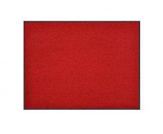 Deco-Mat 300301 Paillasson Eco Uni antidérapant et Lavable, idéal pour lentrée, la Garde-Robe ou la Cuisine, 57 x 75 cm, Rouge
