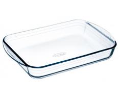 Ã cuisine Plat Ã Â four rectangle en verre borosilicate 39x24 cm