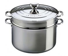 LE CREUSET LCS-264 FAITOUT, INOX Signature, Acier Inoxydable, 9 QT