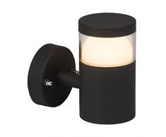Brilliant AG G44581/63 Applique murale exterieure LED, MÃ©tal, IntÃ©grÃ©, 7 W, Anthracite