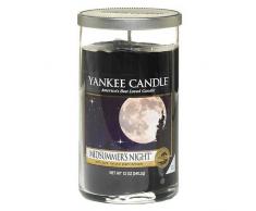 Yankee Candle bougie colonne moyenne « Nuit dâété », noire
