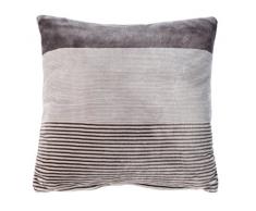 GÃ¶zze, avec Picots Structure Coussin DÃ©co 50Â x 50Â cm, Polyester, Taupe, 50 x 50 x 10 cm