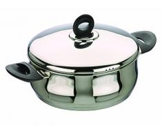 Ibili 660028 Bali Faitout BombÃ© avec couvercle Inox 28 cm
