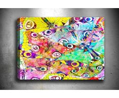 Bonamaison Peinture sur toile, multicolore, 50 x 70 cm