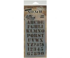 emboutisseurs Anonymous en Plastique Tim Holtz Pochoir Couches 4.125-inch x 21,5Â cm, Coffre
