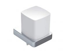 Emco Trend 022100101 Distributeur de Savon Liquide en Verre Cristal chromé/Distributeur de Savon Liquide - 0155 ML