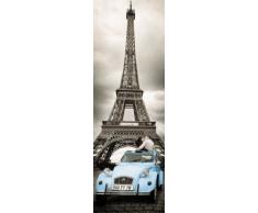 1art1 48841 Poster Tour Eiffel Midi Premier Amour Baiser 91 x 30 cm