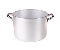 Pentole Agnelli alma104b18 Ligne Aluminium 3 mm Casserole Top avec 2 poignées, 18 cm
