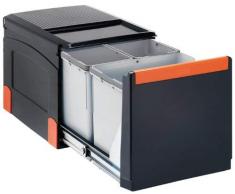 FRANKE 134.0055.273 Poubelle de tri des dÃ©chets, Noir, 40, 8 x 49, 5 x 33, 5 cm