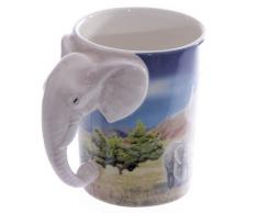 Puckator SMUG21 Mug avec Anse Eléphant 8,5 x 11,5 x 10,5 cm
