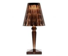 Kartell Big Battery Lampe de chevet, Plastique, Cola, 37,3 x 17 cm