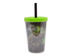 Joy Toy 65730 Gobelet Jurassic World avec lid 300 ML, Plastique, Multicolore, 6 cm