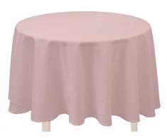 Soleil docre 815235 ALIX Nappe anti-tÃÂ¢ches ronde Polyester Rose 180 cm