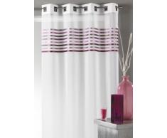 HomeMaison HM691348809 Rideau Voilage Ãtamine Parement Tissé dans le Haut Bleu