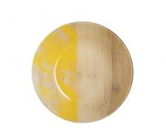 Luminarc HÃ©vÃ©a Assiette Creuse, Verre, Beige, 20Â x 20Â x 3Â cm