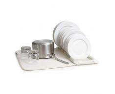 UMBRA UDRY Ãgouttoir à vaisselle et tapis de séchage en microfibre â Léger, pliable et facile à ranger - dim 61 x 46 cm, beige